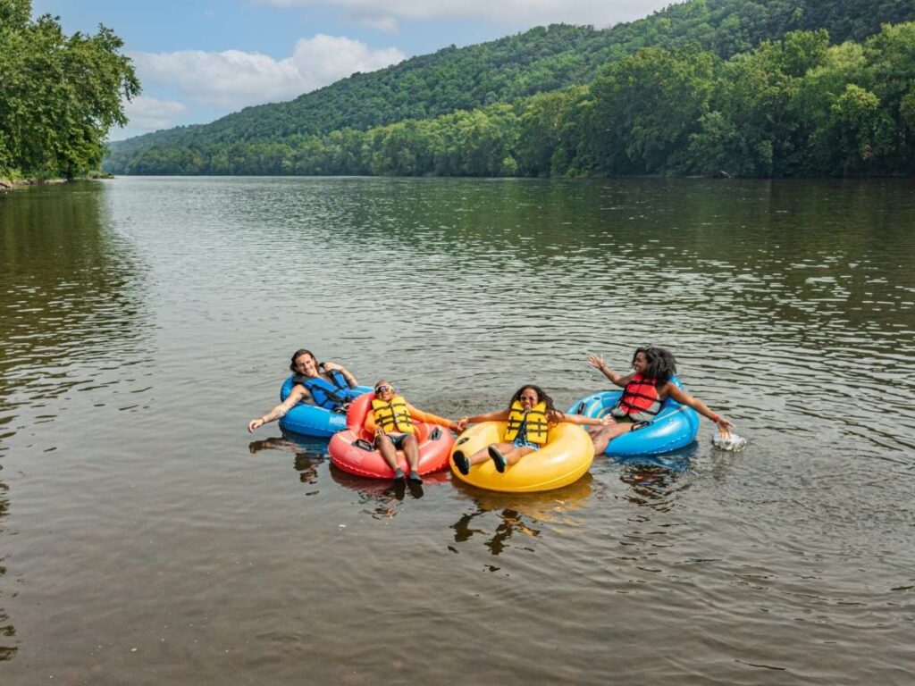 Delaware River is a top destination for tubing