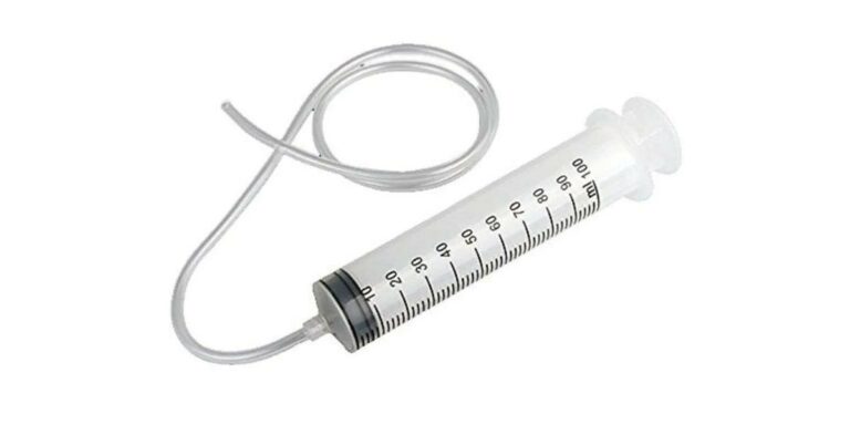 Large Plastic Syringe With Tubing