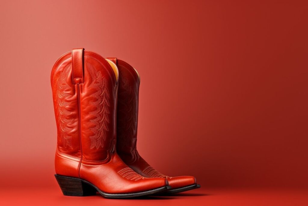 adorable red cowboy boots for women